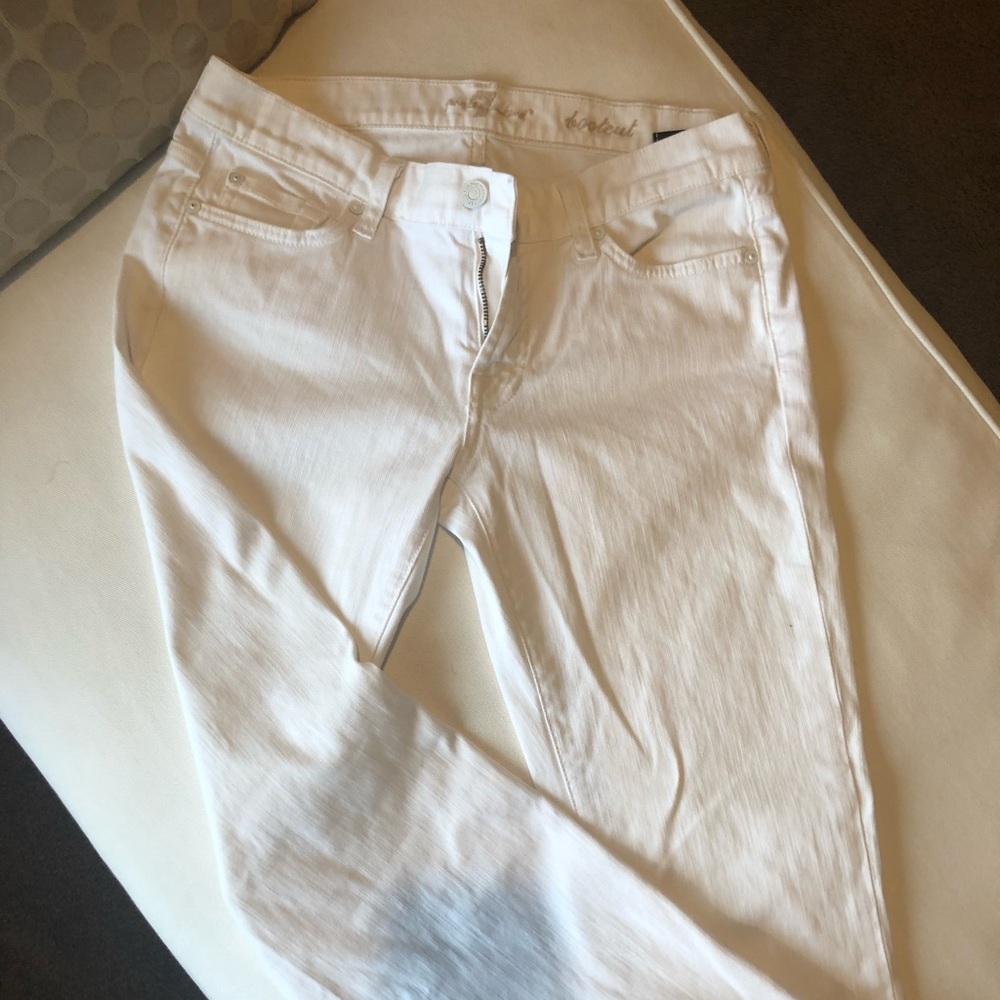 7 for All Mankind - White Bootcut Jeans